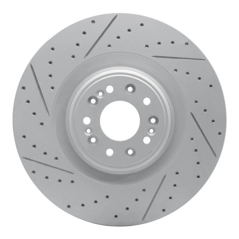 DFC 17-22 Genesis G90 Front Left Drilled & Slotted Geoperformance Rotor