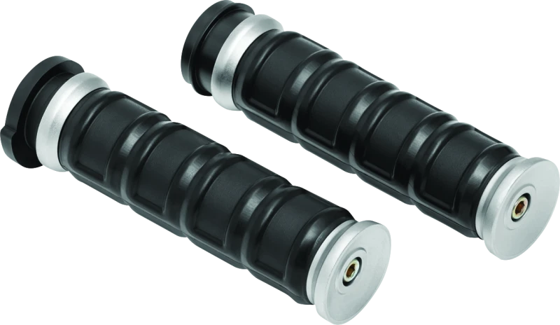 Kuryakyn Dillinger Grips Throttle-By-Wire Silber