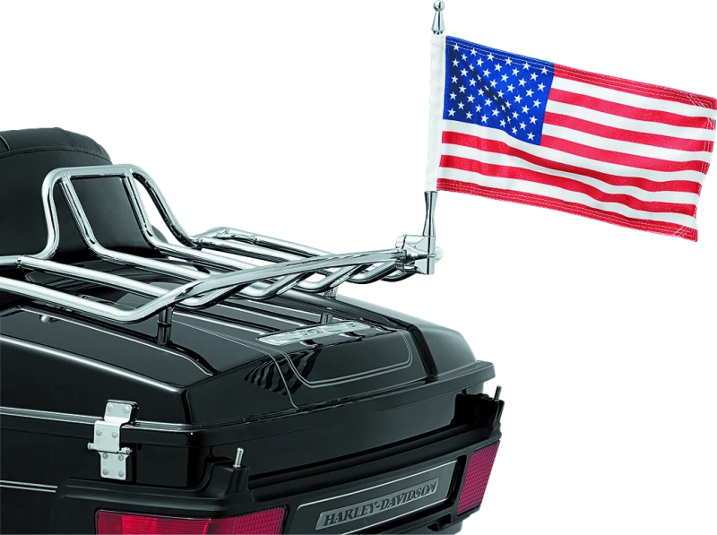 Kuryakyn Flag mit Universal 1/2 Zoll Vertikalhalterung Chrom