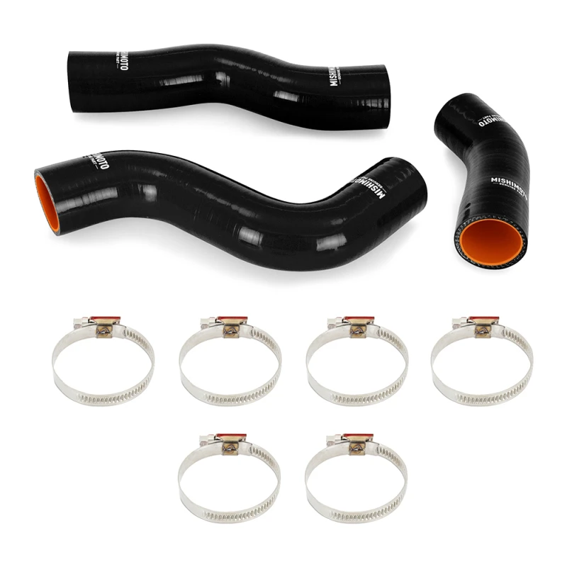 Mishimoto 92-97 Land Cruiser 4.5L I6 Silikon-Kühlwasserschlauch-Kit - Schwarz