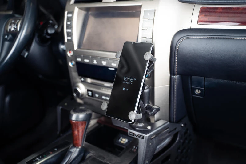 DV8 Offroad Center Console Molle Panels & Digital Device Bridge for 2010 Lexus GX 460