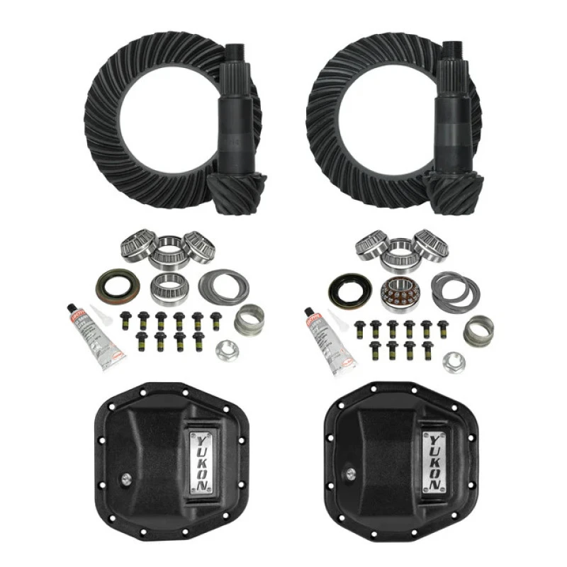 Yukon Gear Jeep JL/JT Stage 2 Re-Gear Kit w/Covers Dana 44 - 4.56 Ratio/28 Spline