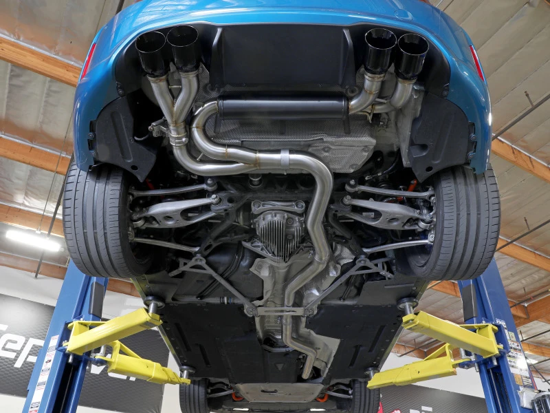 aFe 16-18 BMW M2 L6-3.0L MACH Force-Xp 3in auf 2,5in 304 SS Kat-Back Auspuffsystem-Quad Polierte Endrohre