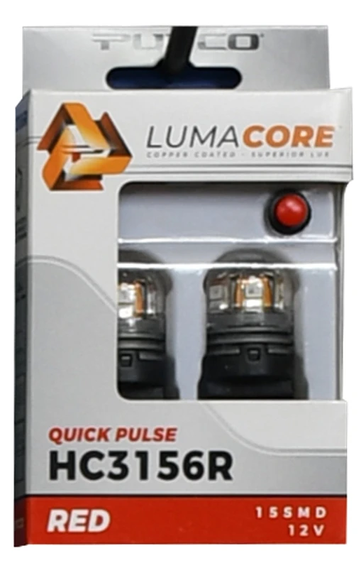 Putco LumaCore 3156 Rot - Paar (x3 Strobe mit Bright Stop)