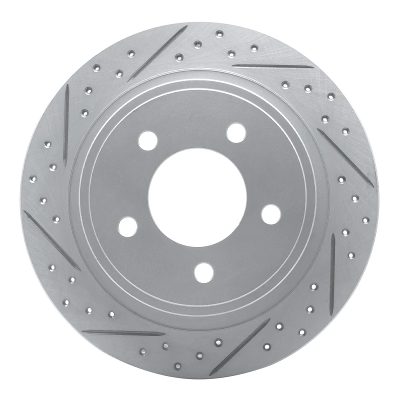 DFC 04-08 Chrysler Pacifica Rear Left Drilled & Slotted Geoperformance Rotor