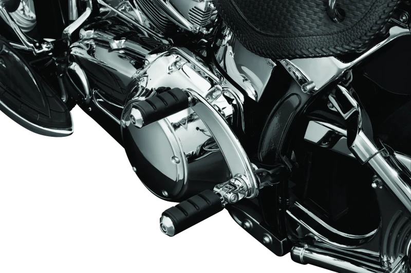 Kuryakyn Trident Small ISO Footpegs with Male Mount Adapters Chrome