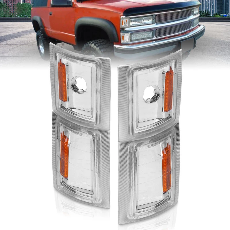 anzo_521041-6792e171c54f1 ANZO 1994-1998 Chevrolet Blazer Eckleuchten Klarglas mit Bernsteinreflektor
