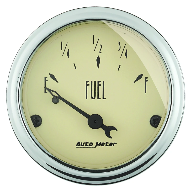 Autometer 2-1/16in Antique Beige 0E to 90F Electric Fuel Level Gauge