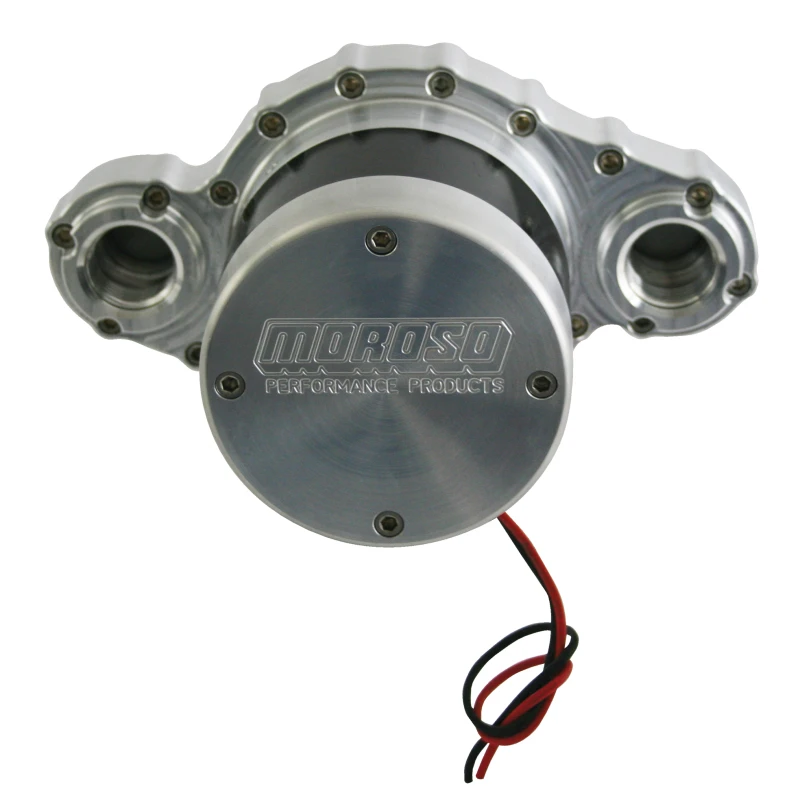Moroso Remote Mount Elektrische Wasserpumpe aus Billet Aluminium