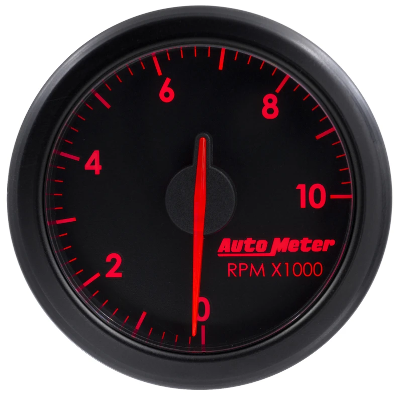 Autometer Airdrive 2-1/6in Tachometer Gauge 0-10K RMP - Black