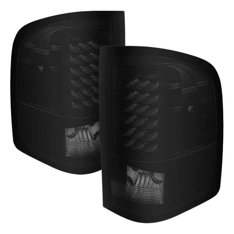 spyder_5077493-6794b4857c788 Xtune Chevy Silverado 07-13 LED Tail Lights Black Smoke ALT-JH-CS07-LED-BKSM