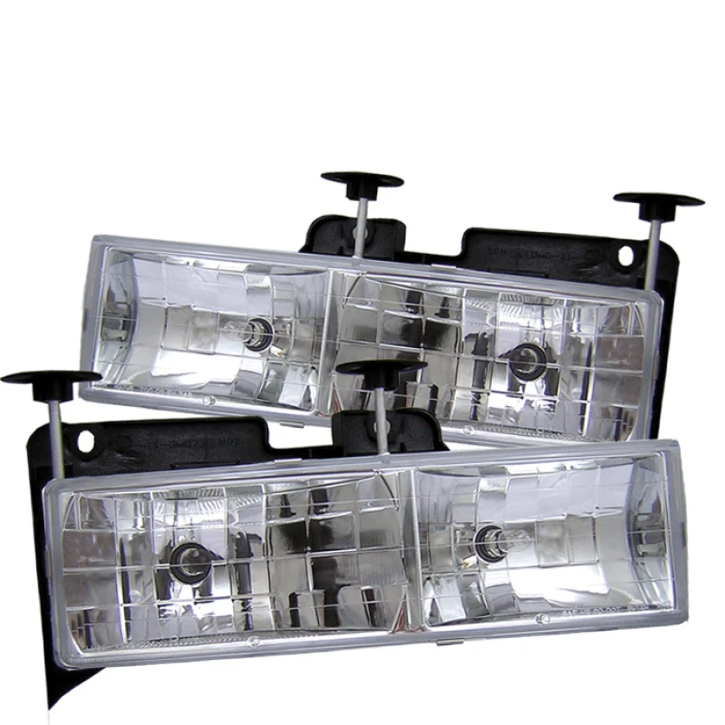 spyder_5012388-6794c9251f002 Spyder Chevy C/K Series 1500/2500 88-99/Chevy Tahoe 95-99Crystal Glass Headlights Chrm HD-YD-CCK88-C