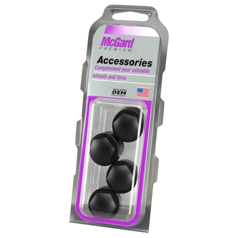 McGard Nylon Radkappen für PN 24010-24013 (4er-Pack) - Schwarz