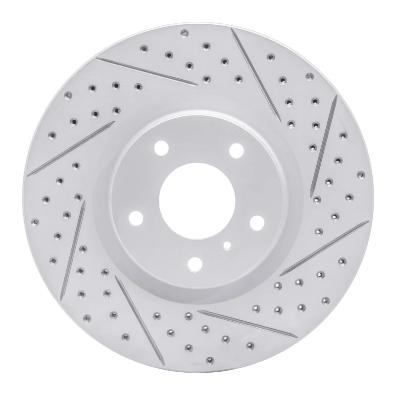 DFC 03-23 Infiniti FX35 Front Right Drilled & Slotted Geoperformance Rotor