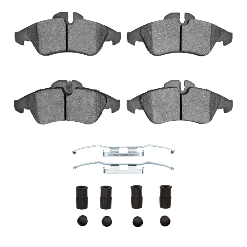 DFC 02-06 Dodge Sprinter 3500 Front 5000 Advanced Low Metallic Brake Pads and Hardware Kit