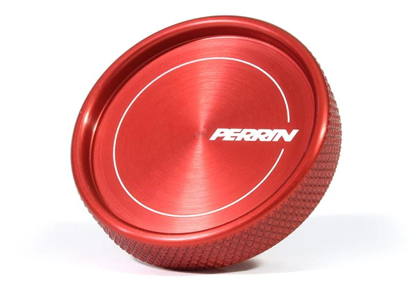 Perrin Oil Fill Cap for 02-21 Subaru WRX / 2022 BRZ & GR86 / 04-21 STI / 00-18 Forester XT - Red
