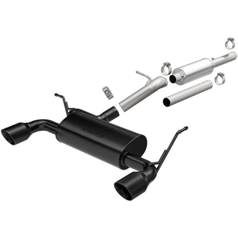 MagnaFlow 2018+ Jeep Wrangler 3.6L 409 SS Dual Split Rear Exit Black Tips Cat-Back Auspuff