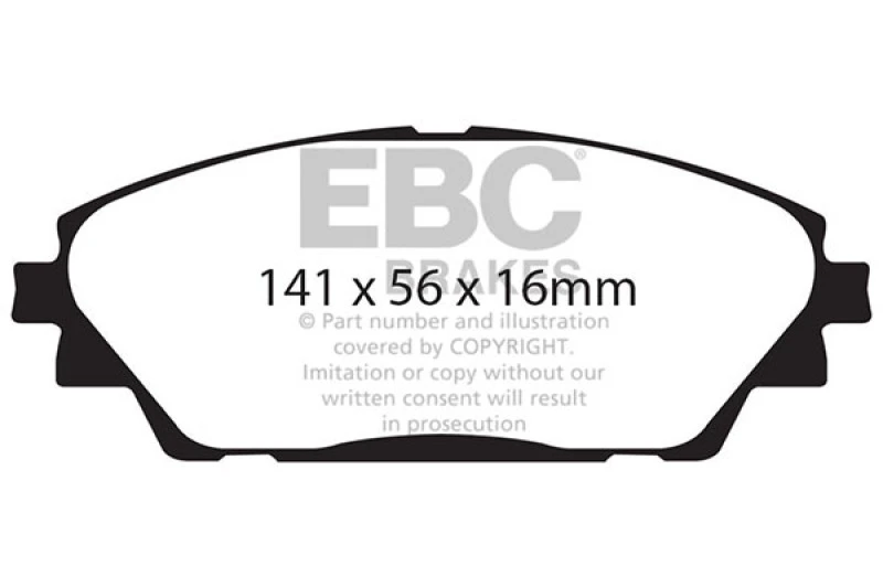 EBC 14+ Mazda 3 2.0 (Japan Build) Redstuff Front Brake Pads