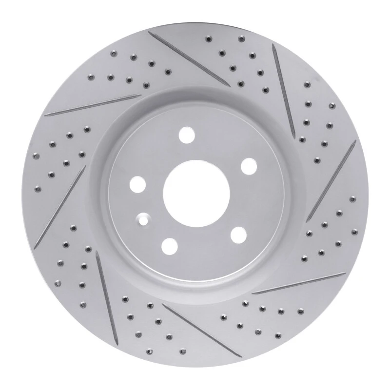 DFC 09-17 Buick Regal Front Right Drilled & Slotted Geoperformance Rotor