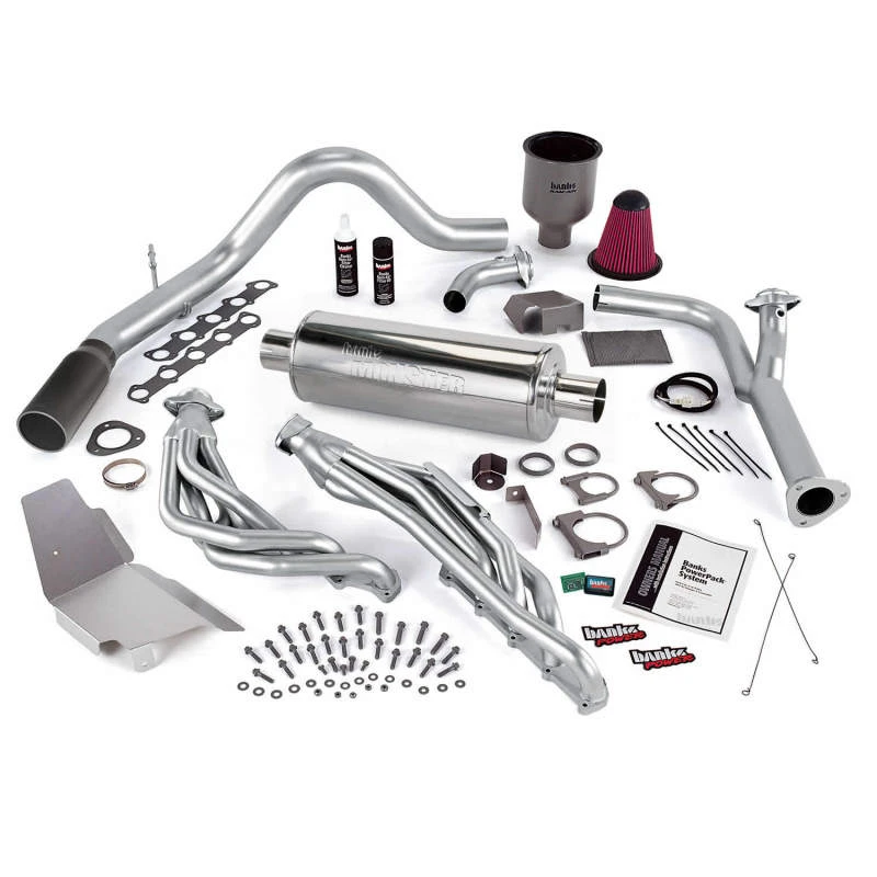 Banks Power 99-04 Ford 6.8L Truck EGR-Late Cat PowerPack System - SS Single Exhaust mit schwarzer Spitze