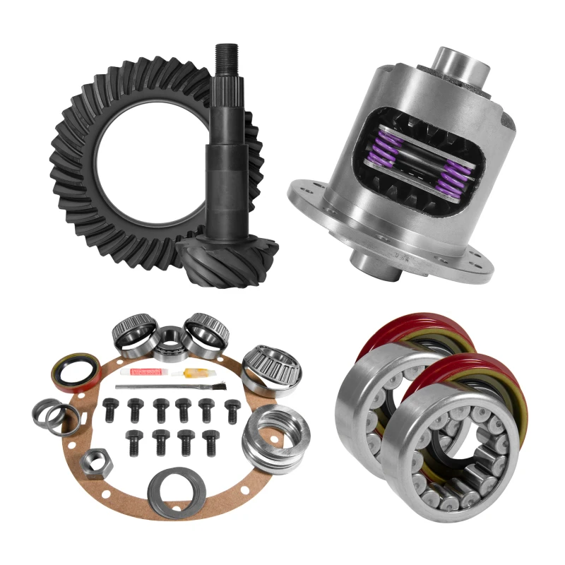 Yukon 8.5 Zoll GM 4.56 Hinterachse Ring- und Pinion-Installationskit 30 Spline Positraction Achslager und Dichtungen