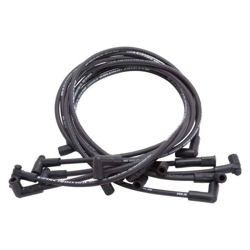 Edelbrock Zündkerzenkabel-Set SBC 78-86 V8 Hei 500 Ohm Widerstand Schwarz (Set aus 8)