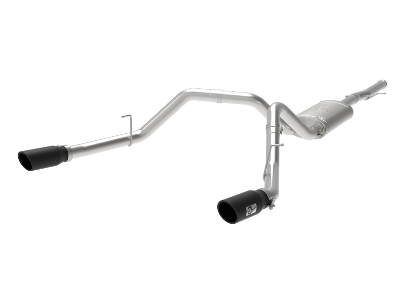aFe Apollo GT Series 3 IN 409 SS Kat-Back Abgasanlage mit schwarzem Endrohr für GM Sierra 1500 09-18