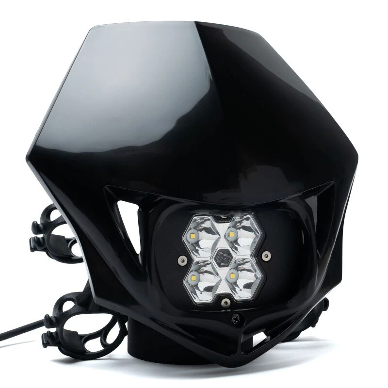 Baja Designs Squadron 2.0 Sport (Spot) - Clear w/MC Race LED Light - Black