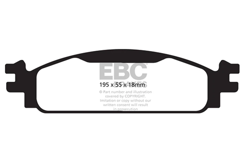 EBC 08-10 Ford Flex 3.5 Yellowstuff Front Brake Pads