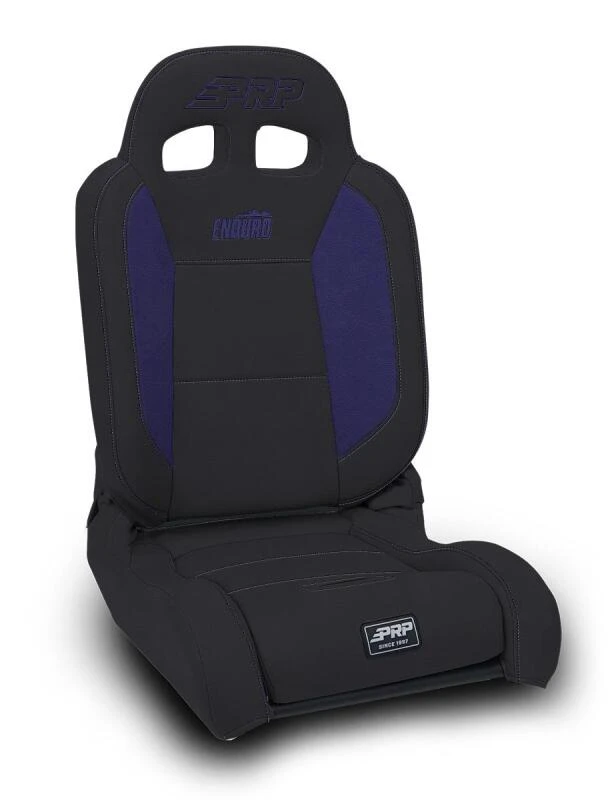 PRP EnduroDaily Reclining Suspension Seat - Black/Purple Vinyl - Passenger