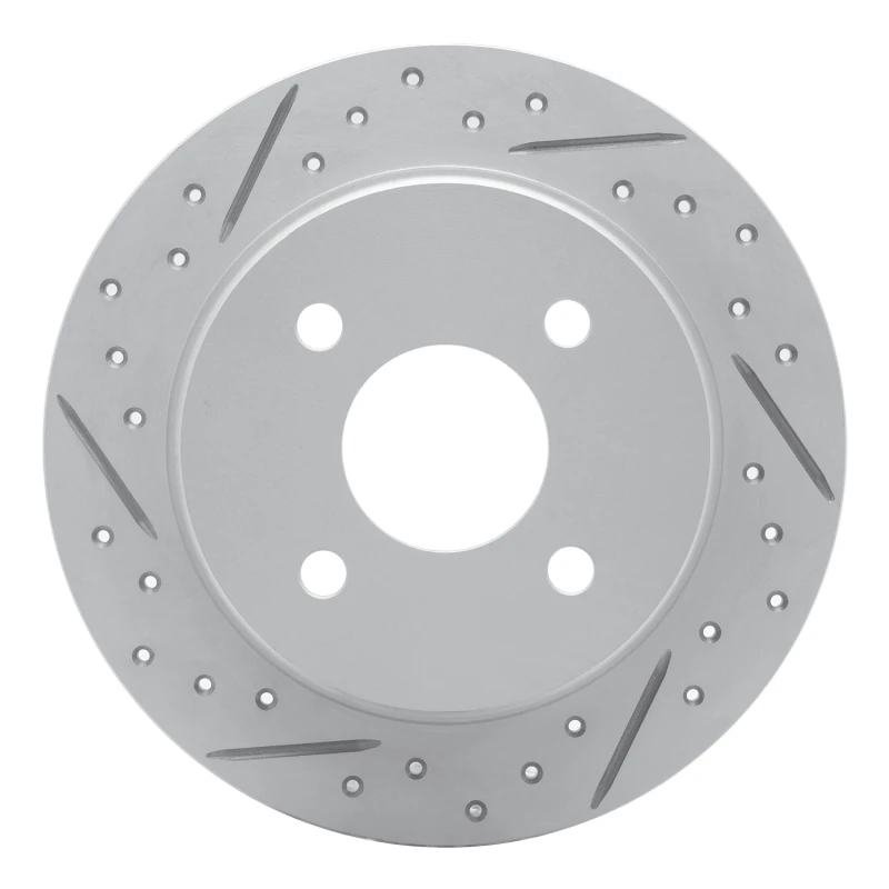 DFC 01-19 Ford Focus Rear Left Drilled & Slotted Geoperformance Rotor