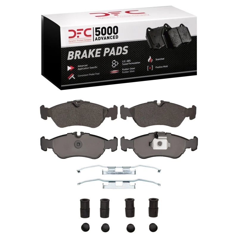 DFC 02-06 Dodge Sprinter 2500 Rear 5000 Advanced Low Metallic Brake Pads and Hardware Kit