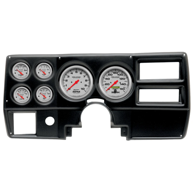 Autometer Ultra-Lite 94-87 Chevy GMC Truck AC Dash Kit 6pc Tach / MPH / Fuel / Oil / WTMP / Volt