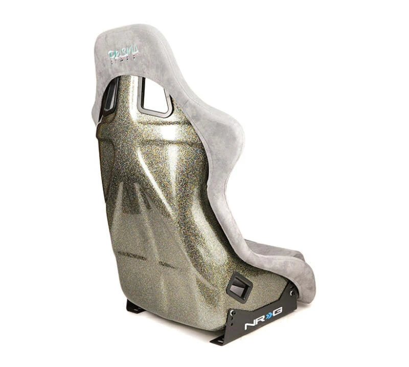 NRG FRP Bucket Seat ULTRA Edition - Large (Grau Alcantara/Pearlized Back)