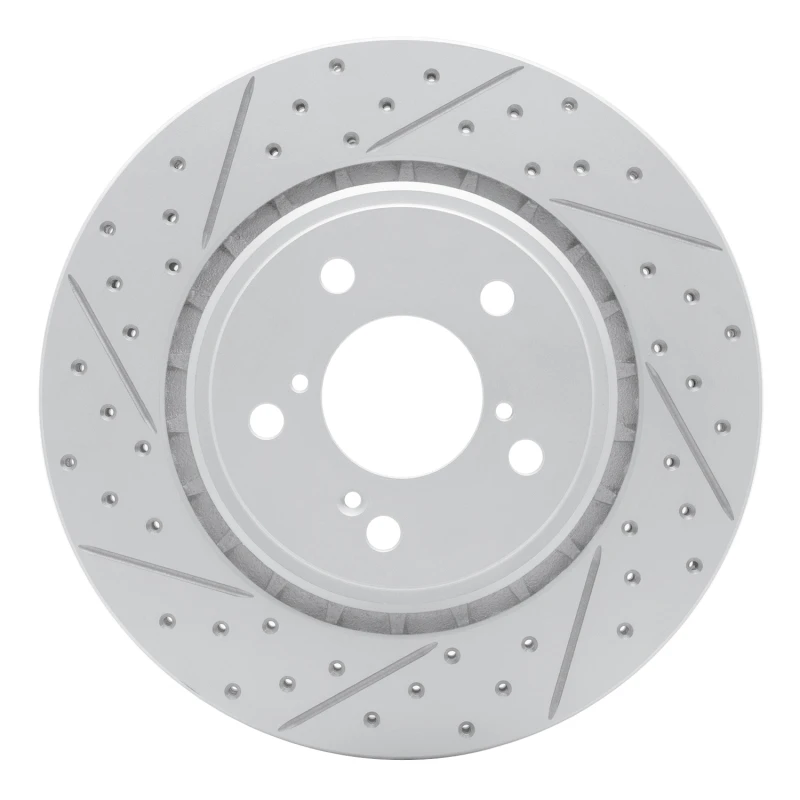 DFC 15-26 Acura Mdx Front Left Drilled & Slotted Geoperformance Rotor