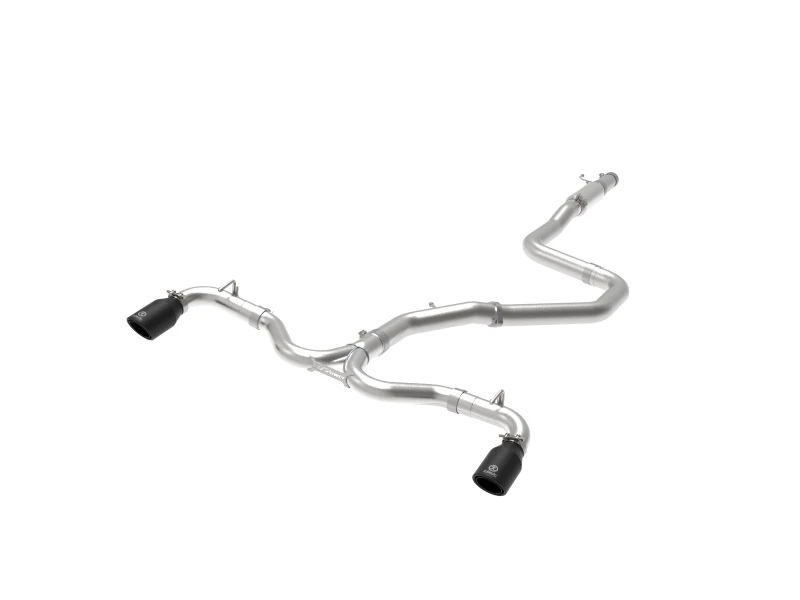 aFe Takeda 3-2,5 Zoll 304 Edelstahl Cat-Back Auspuff-System mit schwarzen Endrohren für Hyundai Elantra GT Sport 2018 I4-1,6L (t)
