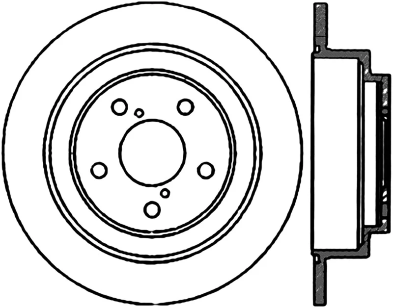 StopTech Rear Right Drilled Sportstop Cryo Rotor for 90-08 Subaru Legacy/Forester/Impreza
