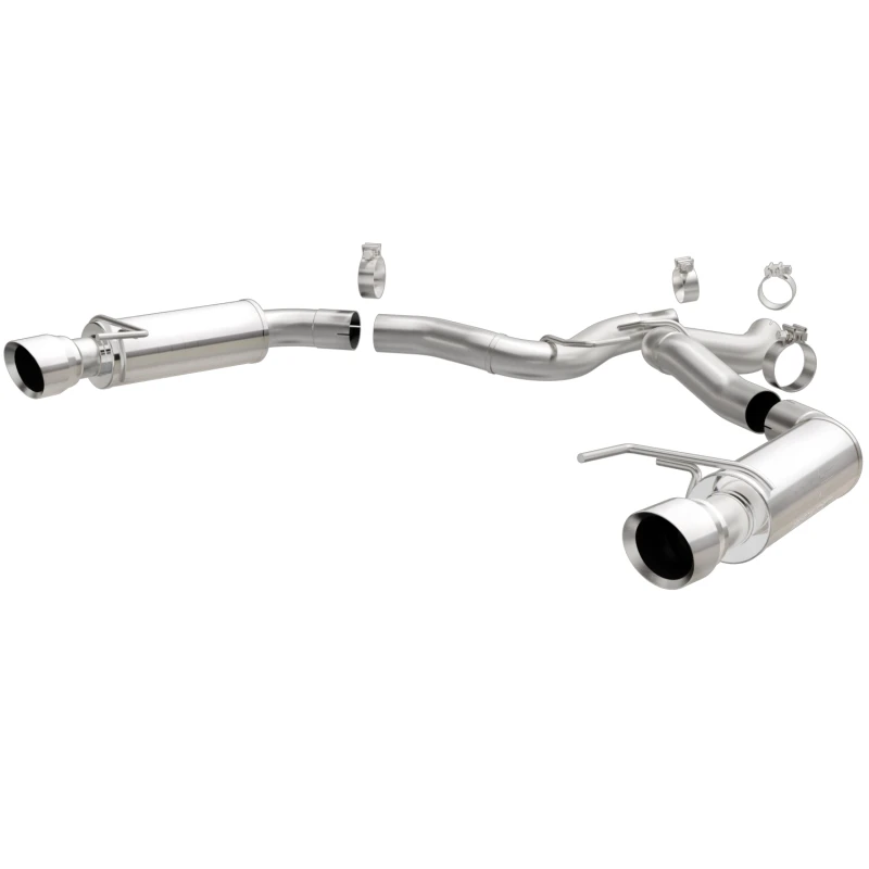 MagnaFlow Achse hinten, SS, 3 Zoll, Wettbewerb, Dual Split Poliert 4,5 Zoll Spitze 2015 Ford Mustang GT V8 5,0