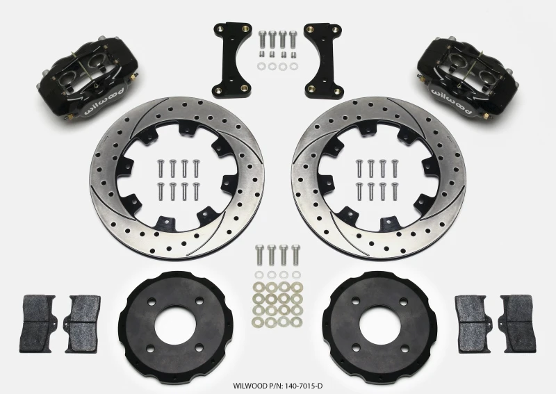 Wilwood Forged Dynalite Vorderes Bremse-Kit 12,19 Zoll gebohrt für 2002 Mitsubishi Lancer