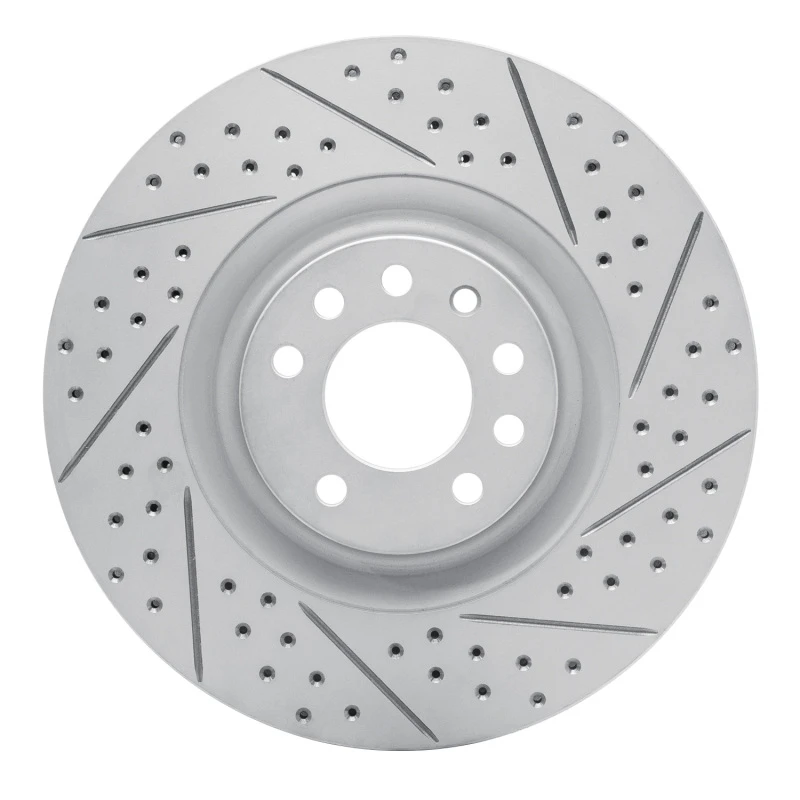 DFC 08-11 Saab 9-3 Front Right Drilled & Slotted Geoperformance Rotor