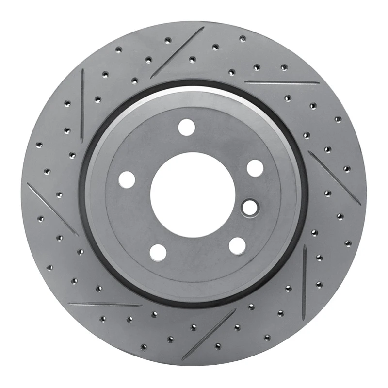 DFC 04-10 BMW 525I (Mexico) Rear Left Drilled & Slotted Geoperformance Rotor