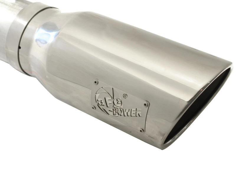 aFe MACHForce XP 5 Zoll DPF-Back Edelstahl Auspuff-System, polierte Spitze, Ford Diesel LKW 11-14 V8-6.7L