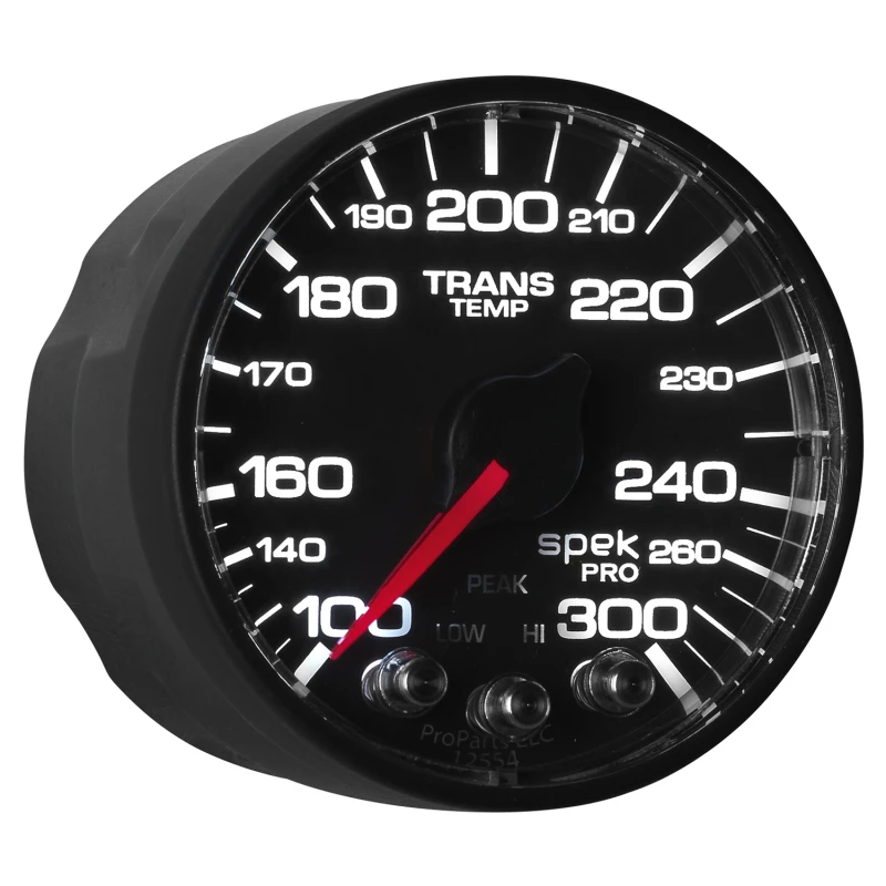 Autometer Spek-Pro 52.4mm 100-300 Deg F Digital Stepper Motor Trans Temp Gauge