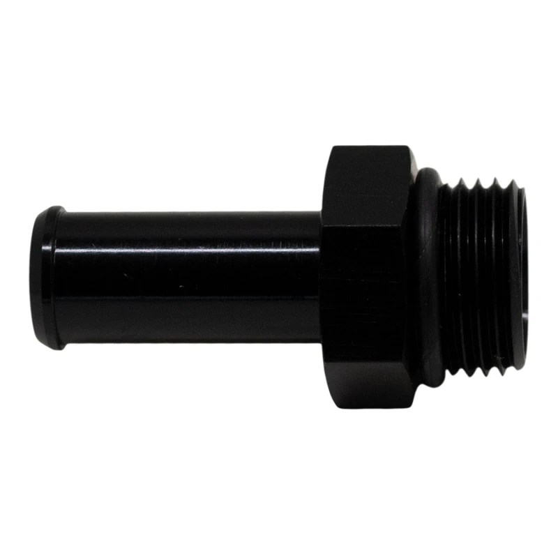 DeatschWerks 8AN ORB Male to 1/2in Male Barb Fitting (Incl O-Ring) - Anodized Matte Black