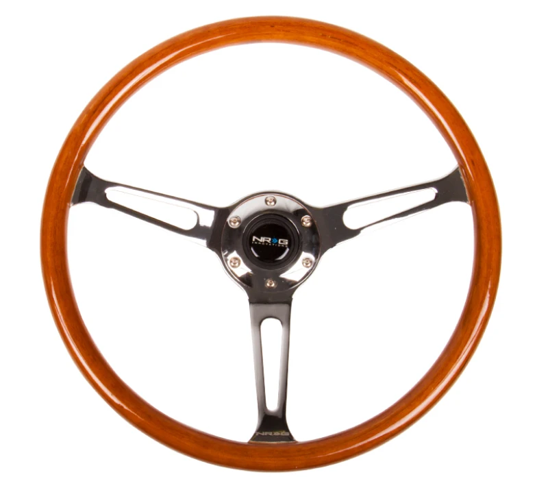 NRG Reinforced Classic Wood Grain Steering Wheel