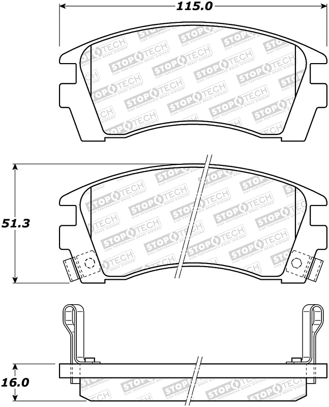 StopTech Street Brake Pads - Front
