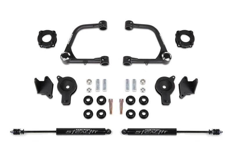 Fabtech 2022 Tundra 4WD 3in UCA Kit w/Uniballs & Fr Shk Spcrs & Rr Air Bag Spcrs & Rr Stealth Shock