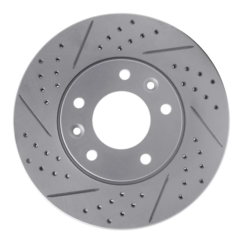 DFC 03-05 Kia Sedona Front Right Drilled & Slotted Geoperformance Rotor