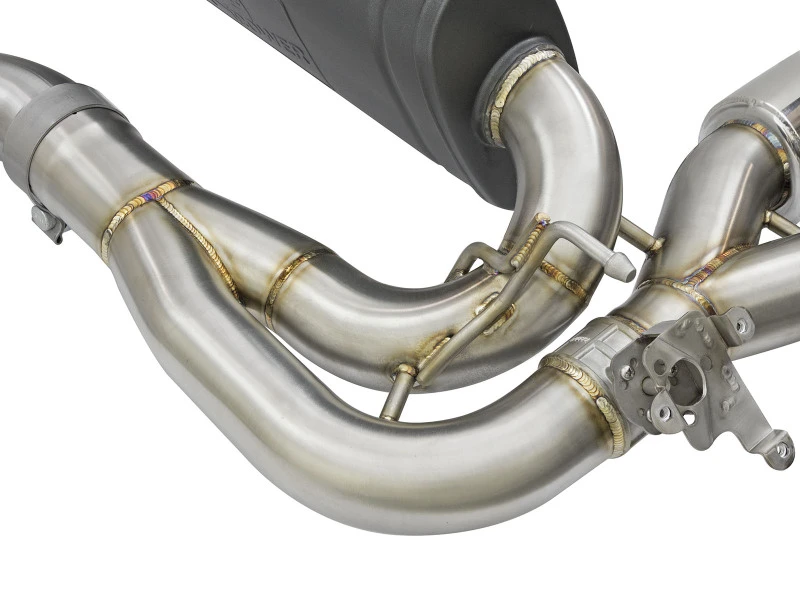 aFe 16-18 BMW M2 L6-3.0L MACH Force-Xp 3in auf 2,5in 304 SS Kat-Back Auspuffsystem-Quad Polierte Endrohre