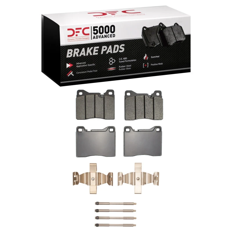 DFC 87-88 BMW M6 Front 5000 Advanced Low Metallic Brake Pads and Hardware Kit